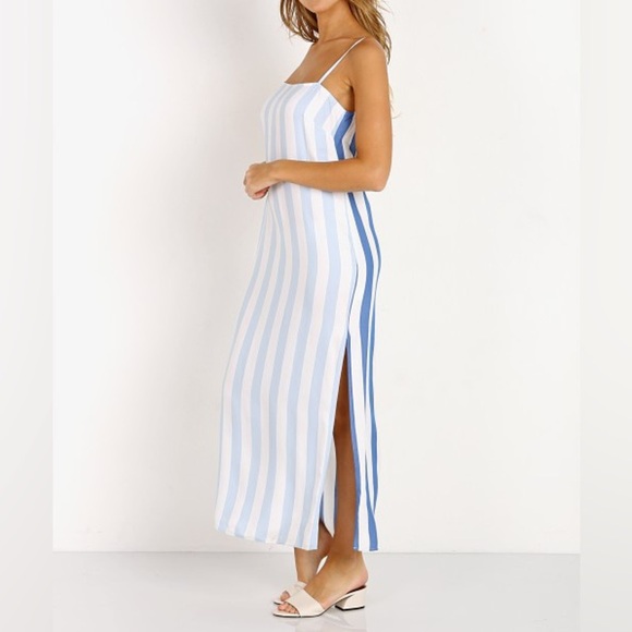 Mara Hoffman two tone stripe maxi dress - Picture 2 of 7